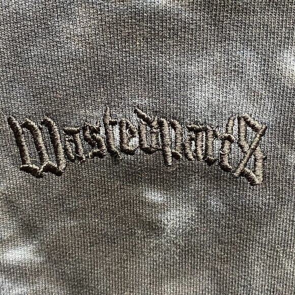 Wasted Paris Hoodie Womens Medium Black Tie Dye Cropped - Picture 3 of 15